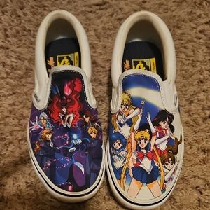 Women's Slip-On Shoes with Anime Design